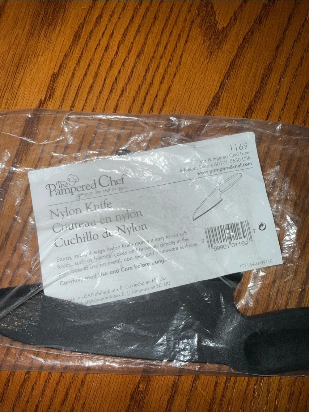 Pampered Chef Nylon Knife #1169 Straight Edge Knife For Brownies Cakes Breads